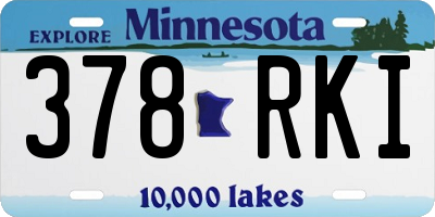 MN license plate 378RKI