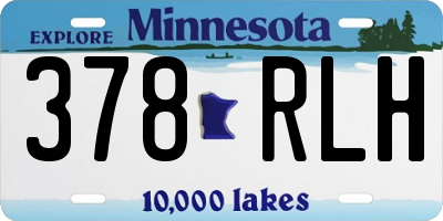 MN license plate 378RLH