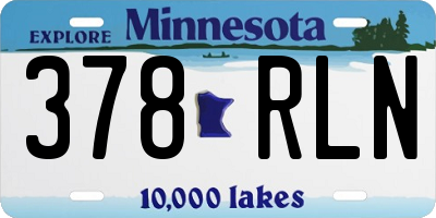 MN license plate 378RLN