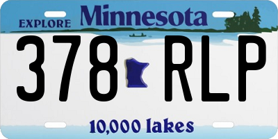 MN license plate 378RLP