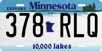 MN license plate 378RLQ