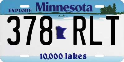 MN license plate 378RLT