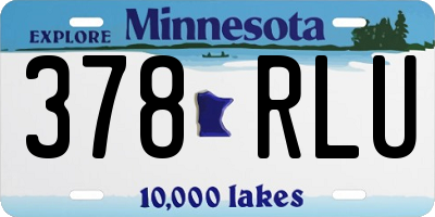MN license plate 378RLU