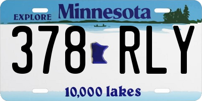 MN license plate 378RLY