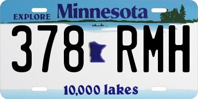 MN license plate 378RMH
