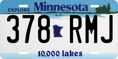 MN license plate 378RMJ