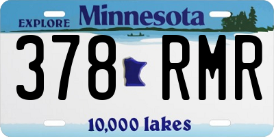 MN license plate 378RMR