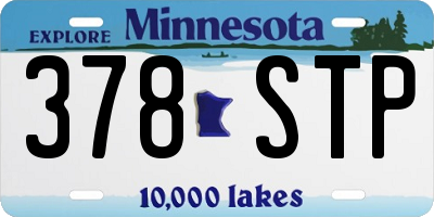 MN license plate 378STP