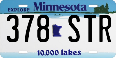 MN license plate 378STR