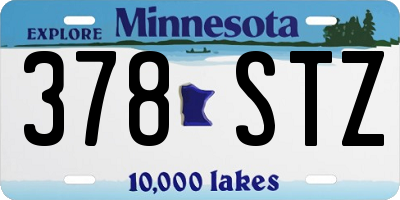 MN license plate 378STZ