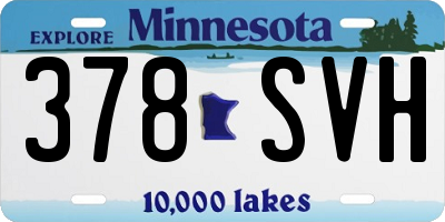 MN license plate 378SVH