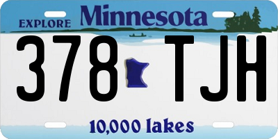 MN license plate 378TJH