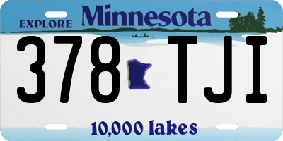 MN license plate 378TJI