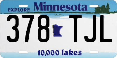 MN license plate 378TJL