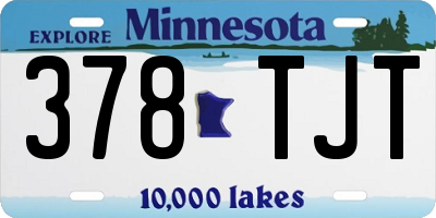 MN license plate 378TJT