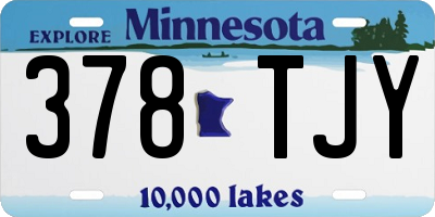 MN license plate 378TJY