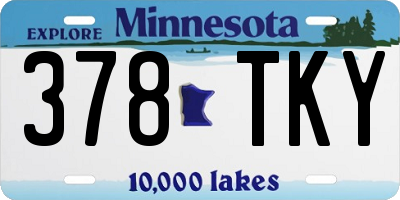 MN license plate 378TKY