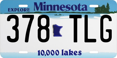 MN license plate 378TLG