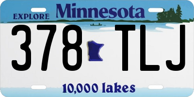 MN license plate 378TLJ