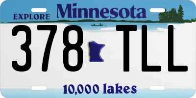 MN license plate 378TLL