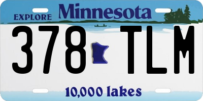 MN license plate 378TLM