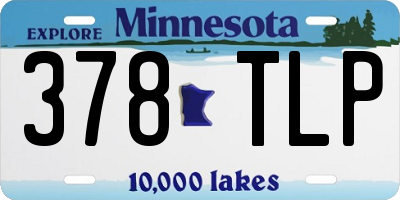 MN license plate 378TLP