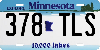 MN license plate 378TLS
