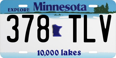 MN license plate 378TLV