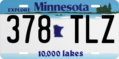 MN license plate 378TLZ