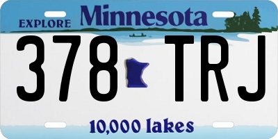 MN license plate 378TRJ