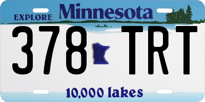 MN license plate 378TRT