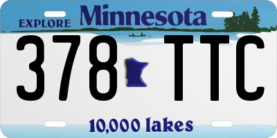 MN license plate 378TTC
