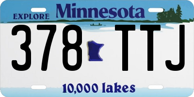 MN license plate 378TTJ