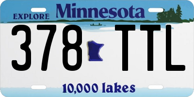 MN license plate 378TTL