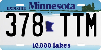 MN license plate 378TTM