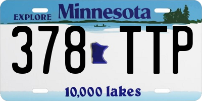 MN license plate 378TTP