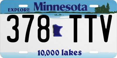 MN license plate 378TTV