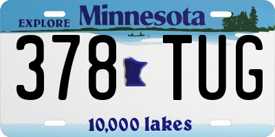 MN license plate 378TUG