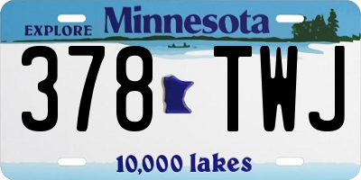 MN license plate 378TWJ