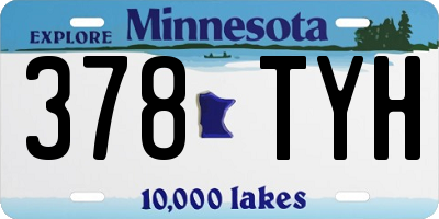 MN license plate 378TYH