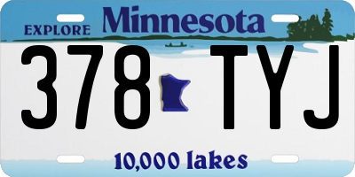 MN license plate 378TYJ