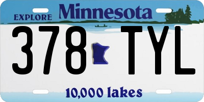MN license plate 378TYL