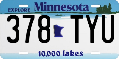 MN license plate 378TYU