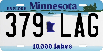 MN license plate 379LAG