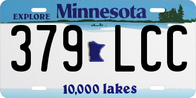 MN license plate 379LCC