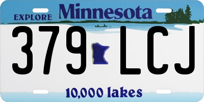 MN license plate 379LCJ
