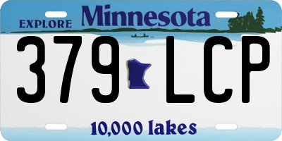 MN license plate 379LCP