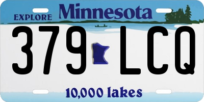 MN license plate 379LCQ