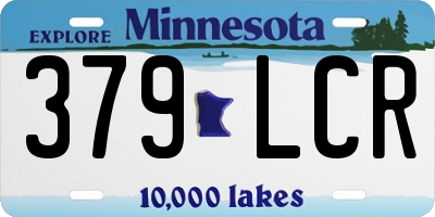 MN license plate 379LCR