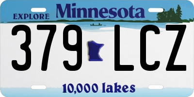 MN license plate 379LCZ